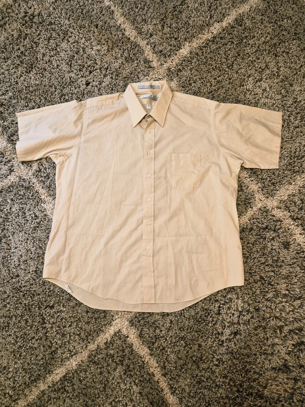 Men's Short Sleeve Button Front Dress Shirt